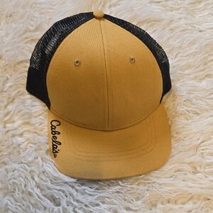 Cabela's Mustard and Black Mesh Cap
